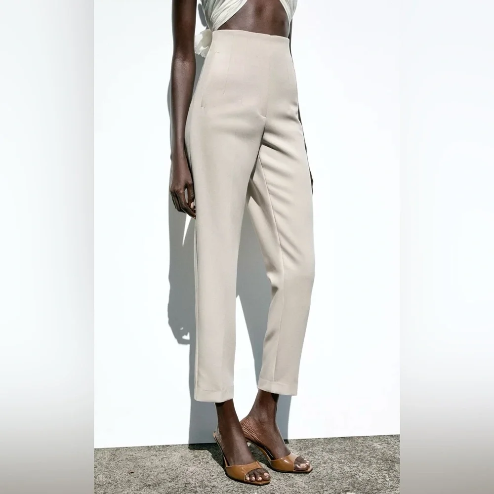 ZARA High Waisted Trousers - Picture 2 of 9
